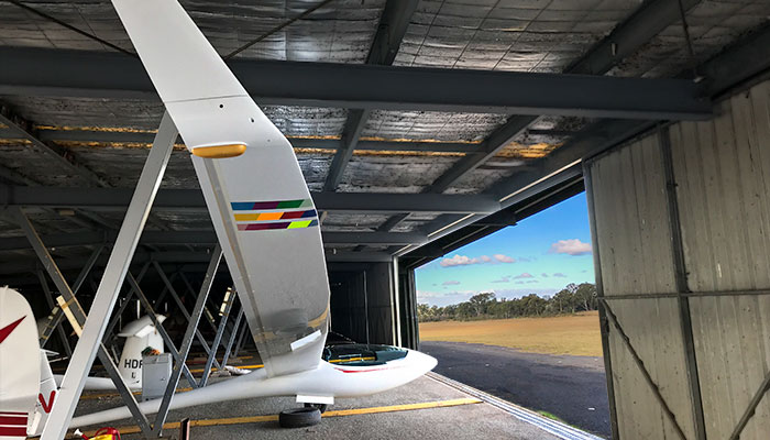 ASG 29 in hangar